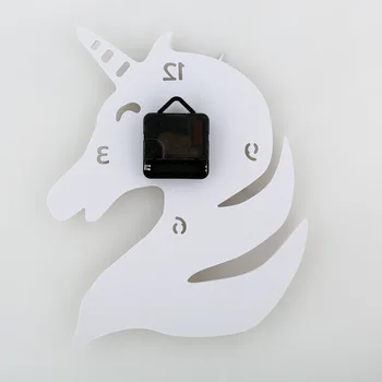 Nordic Ceas Unicorn În Oglindă Ceasuri De Perete Camera De Zi Dormitor Fundal Acasă Decorare Accesorii Ceasuri De Perete Moderne
