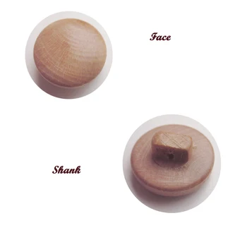 Niucky butoane 15mm / 11.7 mm înălțime picior rotund ceai lemn butoane de cusut de înaltă calitate din lemn natural accesorii de cusut W0301-003