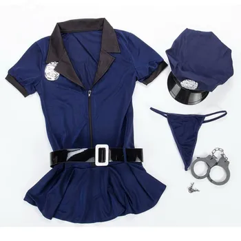 S-3XL Fierbinte Sexy Insigna de Poliție Costum Polițiste Rochie Mini Femei Halloween Cosplay Polițist de Trafic Tinutele