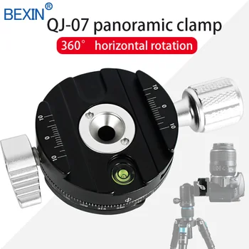 BEXIN QJ07 Eliberare Rapidă Clamp Mount de aparat de Fotografiat Clip Trepied Adaptor pentru Placa 360 Rotire Panoramică Clemă Pentru aparat Foto DSLR