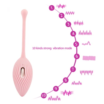 10 Viteze Jucarii Sexuale Vibratorul Clitoridian Sărituri Ouă Vagin Stimulator Clitoris De La Distanță Fără Fir Kegel Mingea Clitoris Vibratoare Pentru Femei