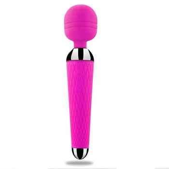 Bagheta magica Vibratoare pentru femei Produse pentru Sex AV Vibratoare pentru adulți USB Reîncărcabilă Jucarii Sexuale pentru o femeie vibrator pentru clitoris