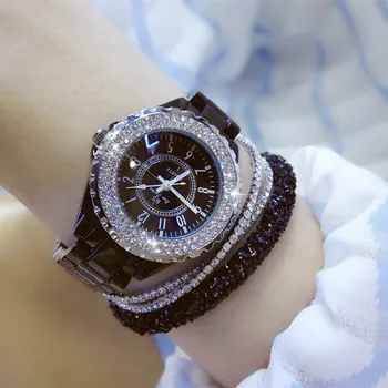 2018 Brand Doamnelor Ceas de Aur de Moda Prezente Stras Rotund Dial Cuarț Analogice Rochie Ceasuri Femei Wateroroof Cadou reloje