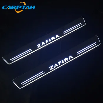 CARPTAH Tapiterie Auto Pedala Părți Exterioare LED Pragului de Ușă Scuff Placa Cale Dinamică Streamer lumina Pentru Opel Zafira B 2006 - 2018