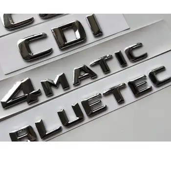 3D Chrome Scrisori Pentru Mercedes Benz X 156 GLA180 GLA200 GLA220 GLA250 GLA260 GLA280 GLA300 AMG CGI CDI 4MATIC BLUETEC Embleme