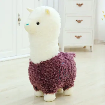 Drăguț 40cm Desene animate Alpaca Jucărie de Pluș Material Oi Cusatura Umplute Și Moale Jucarii Animale Llama Perna Cadou de Ziua de nastere Pentru Copii