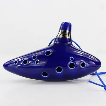 12 Găuri Ocarina ars in Cuptor de Ceramică Alto C Link-ul de Băiat Fluier Ocarina de Timp Instrument Muzical de Jucarie