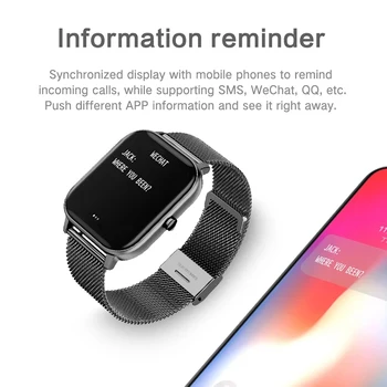 În 2020, Noul P8 Ecran Color Smart Watch Femei barbati Full Touch de Fitness Tracker Tensiunii Arteriale Ceas Inteligent Femei Smartwatch pentru Xiaomi