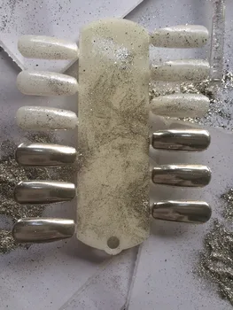 Noul Sosit Argintiu Cromat Oglinda Pulbere pentru Oglinda Unghii Efect de Oglindă Praf de Pigment Utilizat în UV gel unghii 5150