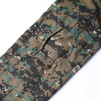Combat Shirt pentru Bărbați Tactice de Luptă de Top cu Maneci Lungi Camo Airsoft Armată Militar Tricou