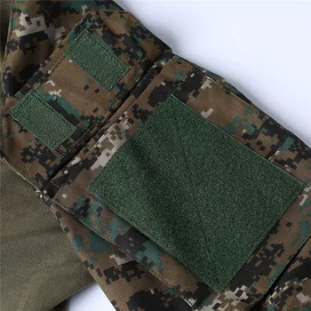 Combat Shirt pentru Bărbați Tactice de Luptă de Top cu Maneci Lungi Camo Airsoft Armată Militar Tricou