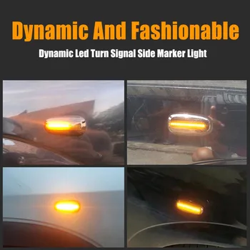 LED-uri dinamice Aripa Semnalizare Pentru Opel Astra G 1998-2009 Zafira a 1999-2005 Partea Lumini de poziție, lămpile 2000 2001 2002 2003 2004