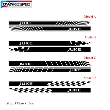 Portiera Laterală Fusta Autocolante Dungi de Curse Pentru Nissan JUKE NISMO Sport Styling Auto Corpul Decor Decalcomanii de Vinil Accesorii