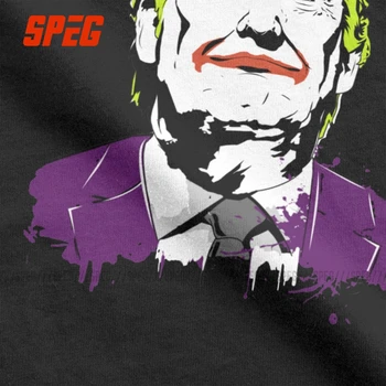 Donald Trump Clovn Print T-Shirt Pentru Bărbați Clasice Joker Stil De Moda Din Bumbac Tricouri Gât Rotund Tricou Maneca Scurta