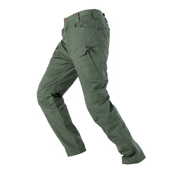 Bărbații Militare Tactice Pantaloni Carouri Material Impermeabil Multi-buzunare Pantaloni de Marfă în aer liber, Drumeții Luptă Armată Formare Pantaloni