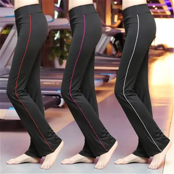 2019 Noi Femeile Pantaloni de Yoga Solidă Talie Mare Yoga Jambiere Dans de Fitness Lady Pantaloni Sport Largi Sport Purta plus dimensiune S-3XL