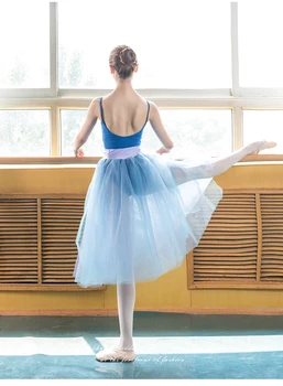 2021 Noua Fata A Rezervorului De Backless Balet Tricou Pentru Dans Costume Pentru Adulti Bretele Balet Bodysuit Imbracaminte Femei Gimnastica Tricouri