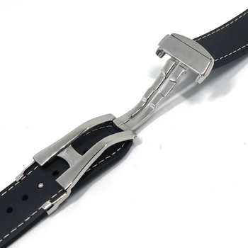 Curbat Curea de Ceas Silicon Pentru 20mm 22mm Omega, Tissot Casio Huawei Samsung Bărbați Sport rezistent la apa Înlocuitor de Cauciuc Watchband