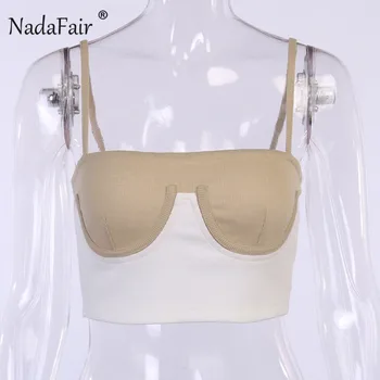 Nadafair Cu Nervuri Tricotate Crop Top Femei Fără Mâneci Sexy Femei Tancului De Vară 2020 Festivalul Top Camis