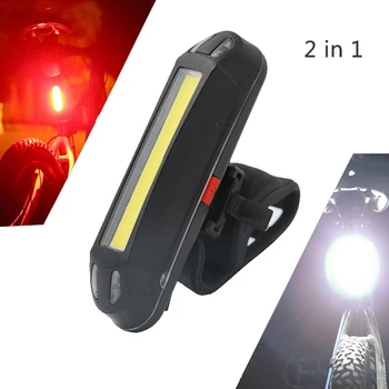 XANES 2 in 1 500LM Biciclete USB Reîncărcabilă LED Biciclete Lumina Stop Ultralight de Siguranță Lampa de Avertizare Noapte de Echitatie Accesorii
