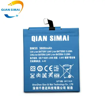 QiAN SiMAi Noi BM35 3600mAh Baterie de Înaltă Calitate Pentru Xiaomi Mi4C Mi 4C Telefon Mobil în stoc
