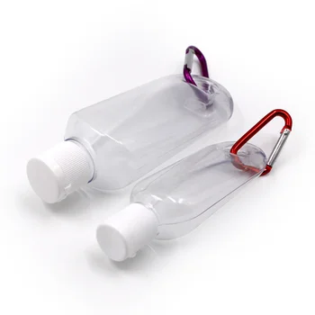 10buc/Lot 30ml 60ml Gol Reîncărcabile Sticla Cu Cheie Inel de Călătorie de Plastic Transparent Parfumul Meu Sticlă Mică