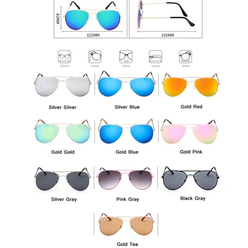 LeonLion 2021 Clasic De Moda Ochelari De Soare Fete/Băieți Colorate, Oglinda Pentru Copii Ochelari Cadru Metalic Copiii Călătorie În Aer Liber Ochelari De Vedere