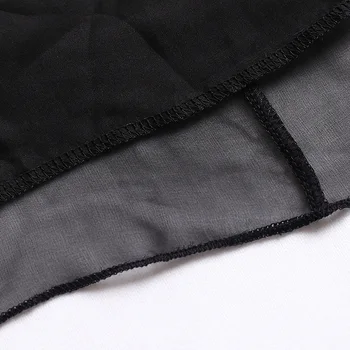 Femei fusta de Matase Mătase naturală Solid Negru Fuste Plisate Două straturi de Mătase Genunchi lungime 2018 Primavara-Vara Noi