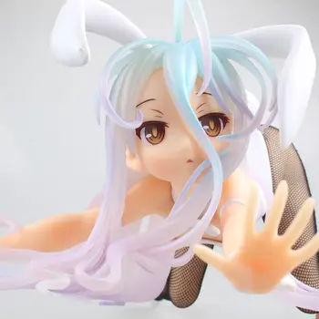 12cm nici un Joc Nu Viata SHIRO Bunny Fata Sexy fete Anime PVC Figurine jucarii Anime figura Jucărie Pentru copii copii Cadou de Crăciun