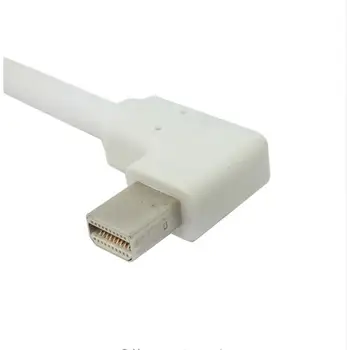 De bună calitate unghi drept de 90 de grade Mini DisplayPort DP revoluție VGA RGB1080p display proiector cablu adaptor alb