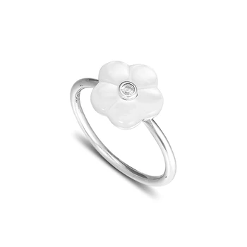 CKK Luminoase Florale Inel Argint 925 Mama-De-Perla de Nunta Inele pentru Femei Bijuterii de Moda anillos mujer