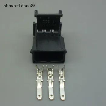 Shhworldsea 3 pin auto carcasa din plastic electric plug 893 971 993 2.8 mm cablaj conector de cablu pentru VW 893971993