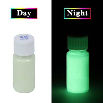 20g Galben Verde Glow în Întuneric Luminos Vopsea Stralucitoare pentru Acasă Petrecere de Craciun Decor de Pigment