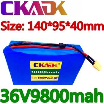 CKADK 10S2P 36V 9.8 Ah 450Watt 18650 baterie Litiu-ion, ForScooter skateboard ebike biciclete electrice 42V 37V 35E XT60 SM 2P