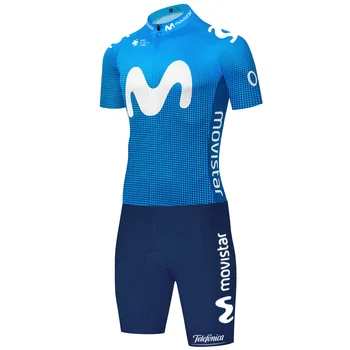 2020 Echipa de Ciclism Movistar Skinsuit completo ciclismo Maillot Salopeta de Sosea Skinsuit Jersey Biciclete Sport Uzura
