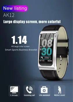 AK12 Femei ceas inteligent impermeabil rata de inima cronometru ceas deșteptător tracker de fitness, înot ceasuri Android IOS inlocuit curea