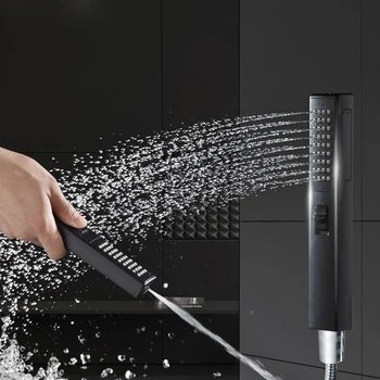 ZhangJi 2 In 1 Cap de Duș Mâner Multi-Funcții Clătiți Spray ABS de Economisire a Apei Mașină de Spălat Comuta Bar Formă de Cap de Duș