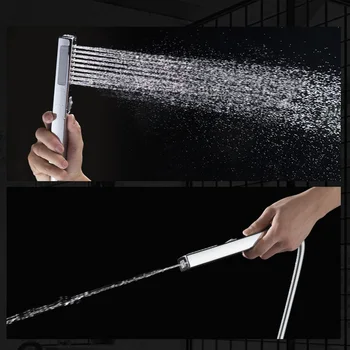 ZhangJi 2 In 1 Cap de Duș Mâner Multi-Funcții Clătiți Spray ABS de Economisire a Apei Mașină de Spălat Comuta Bar Formă de Cap de Duș