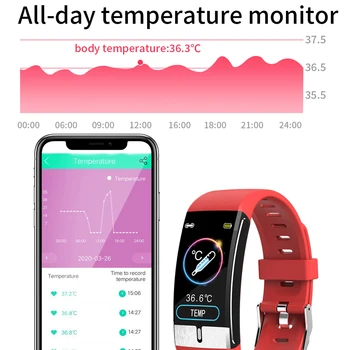Temperatura corpului Monitor ECG PPG Brățară Inteligent Bărbați Rata de Inima AI Record Smart Band IP68 rezistent la apa Tracker de Fitness Mansete