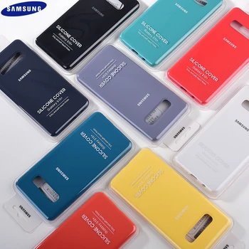 Original Samsung Nota 10 S10 S20 + Plus Lichid de Silicon Telefon Mobil Caz TPU Moale Înapoi Coajă de Protecție Pentru S10E S20 Ultra