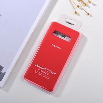 Original Samsung Nota 10 S10 S20 + Plus Lichid de Silicon Telefon Mobil Caz TPU Moale Înapoi Coajă de Protecție Pentru S10E S20 Ultra