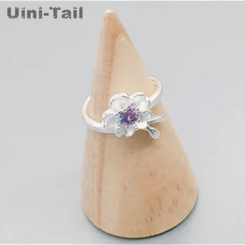 Argint 925 cherry deschidere inel reglabil de sex feminin coreeană tendință de moda bijuterii de argint deschidere inel simplu, inel creative