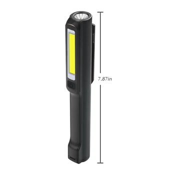 Portabil de 3W 18650 COB lanterna Lanterna USB Reîncărcabilă LED Lumina de Lucru W/Magnet Camping Lanterna Cârlig Agățat Lampă Pentru Exterior