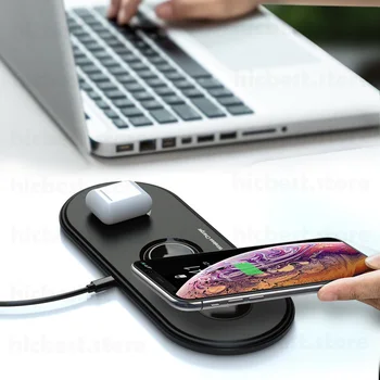 3 in 1 Wireless Charger Pad pentru iPhone 3in1 Wireless Charging Pad Inducție Încărcător pentru iPhone SE 11 Airpods Apple Watch 5 4 3 2