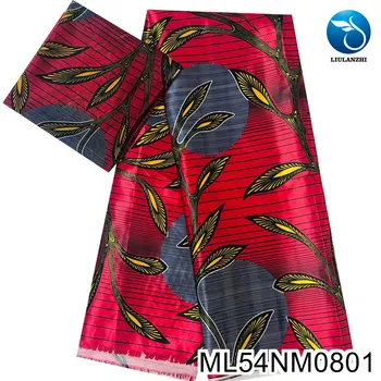 LIULANZHI printuri africane ceara stil tesatura satin de 4 metri și chiffion ț 2 metri de cusut rochie din satin de ț ML54NM0801-09