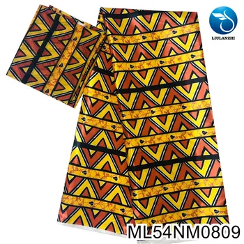 LIULANZHI printuri africane ceara stil tesatura satin de 4 metri și chiffion ț 2 metri de cusut rochie din satin de ț ML54NM0801-09