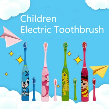 Copii Periuta de dinti Electrica Oral Îngrijire Copii Impermeabil de Desene animate Drăguț Electronice Perie Etape Baterie perie de dinti Electrica