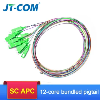 12 Culori SC/APC Coadă-SM(9/125) Fibra Optica Patch Cord/Coadă 1M fanout fibra optica Cozi SM simplex transport Gratuit