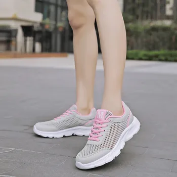 SAGACE femei pantofi de Femei de Moda, Plasă de Dantelă-Up Casual Respirabil Sport Running Adidasi de Vulcanizat Pantofi Zapatillas Mujer Jul22