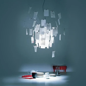 Creative Pandantiv cu Led-uri Lampa de Ingo Zettel ' z 5 Hârtie Pandantiv Corpuri de iluminat corpuri de Iluminat Alb Acasă Decore Lumini Pandantiv PA0062